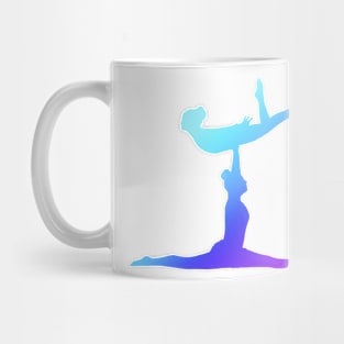 A women’s pair doing frontbird Mug